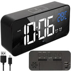 LED vækkeur med snooze og lydaktivering
