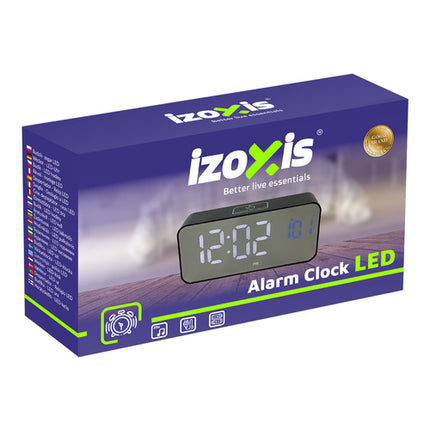 LED vækkeur med snooze og lydaktivering