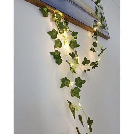 Naturlig Kunstig Vinstok med LED Belysning – Perfekt til Indretning