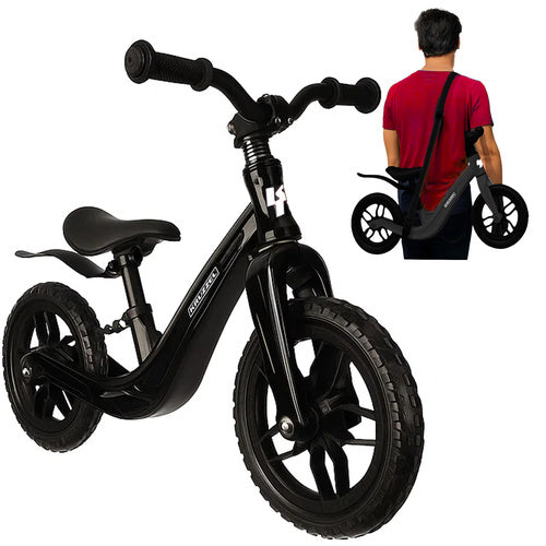 Løbecykel til børn med 12 tommer EVA-hjul – balancecykel med justerbart sæde og skærm, fra 2 år