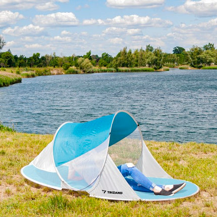 Selvudfoldende Strandtelt med Myggenet til 2 Personer – 190x120x90 cm