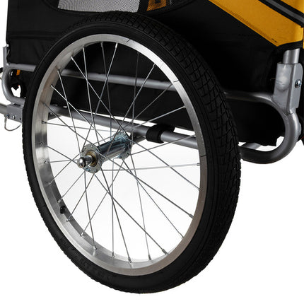Dyretransportvogn til cykel med stor kabine og sikkerhedsfunktioner