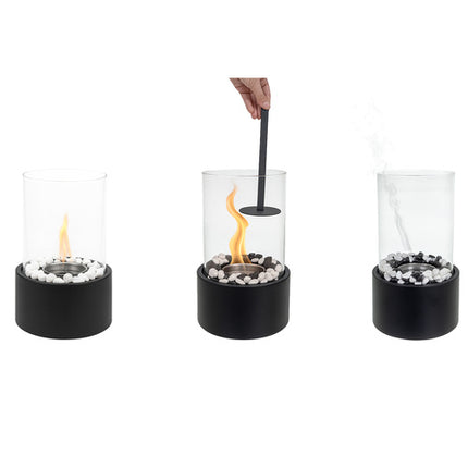 Elegant biopejs til hjemmet med sikker glasdome og stilfuldt design