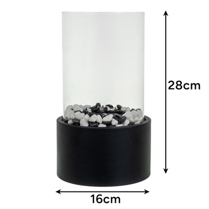 Elegant biopejs til hjemmet med sikker glasdome og stilfuldt design