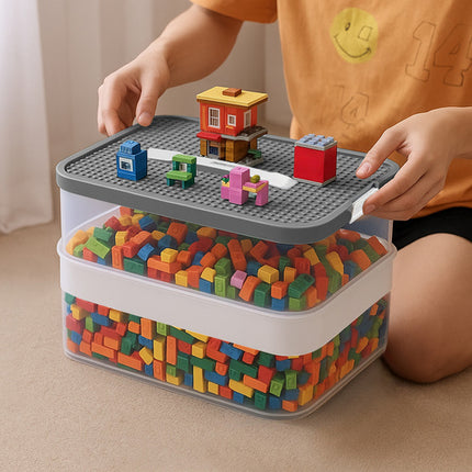 Kruzzel 22L blokcontainer med 3 niveauer og ruminddelere