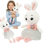 Blød kaninbamse 45 cm - Tryghed og leg for børn