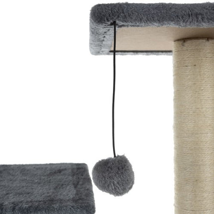 Katteskrabestolpe 4 Etager - Grå og Beige til Leg og Afslapning