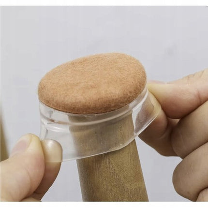 Stolebenbeskyttere med høj filtpolstring – Sæt af 4 til ben med diameter 13-23 mm