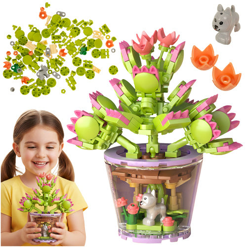 Byggeklodser med blomsterdesign - 172 dele til kreativ leg