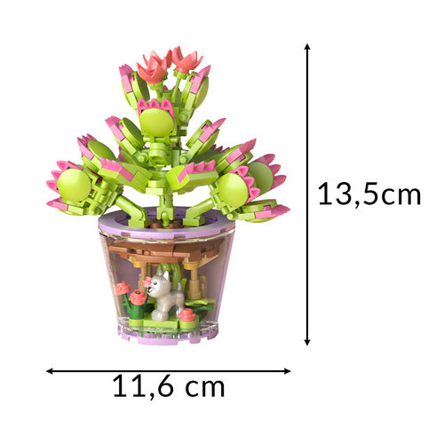 Byggeklodser med blomsterdesign - 172 dele til kreativ leg