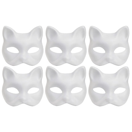 DIY Kat Masker Sæt med Tilbehør til Kreativ Leg
