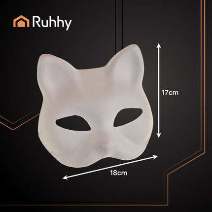 DIY katteansigt masker - Sæt med 10 kreative masker
