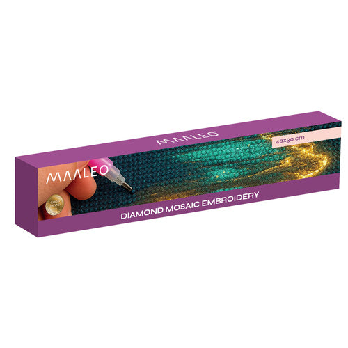 Diamond broderi sæt med strandmotiv 40x30 cm