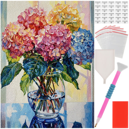 Diamond broderi 'Bouquet' 40x30cm - Kreativ afslapning