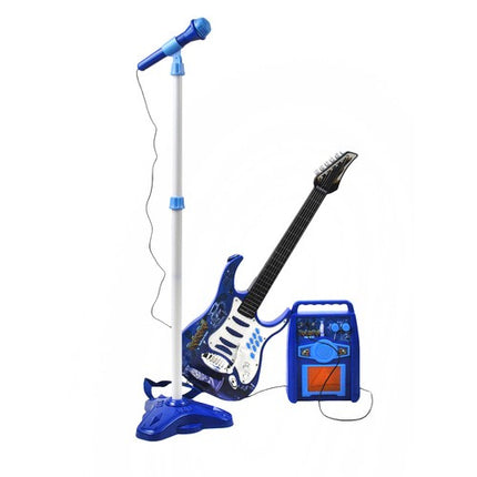 Elektrisk Guitar Sæt med Forstærker og Mikrofon – Perfekt til Børn