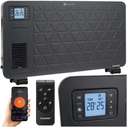 Elektrisk konvektorvarmer med WiFi og sikkerhedsfunktioner