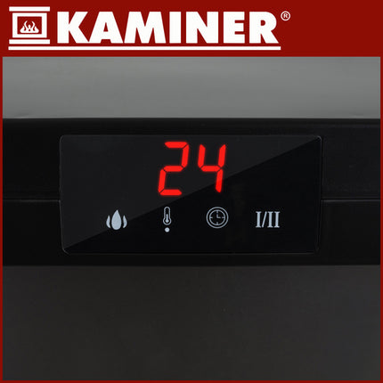 EmbeGO 2000W elektrisk radiator med flammeeffekt