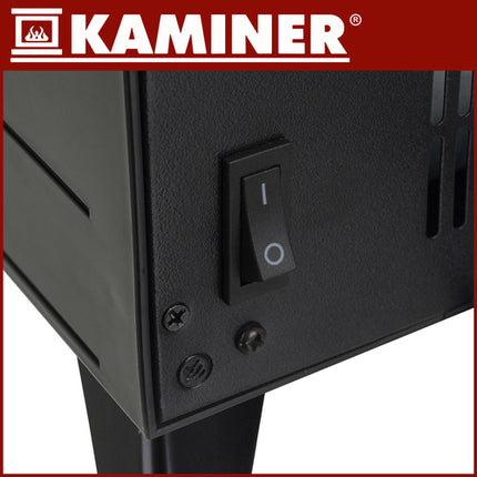 EmbeGO 2000W elektrisk radiator med flammeeffekt