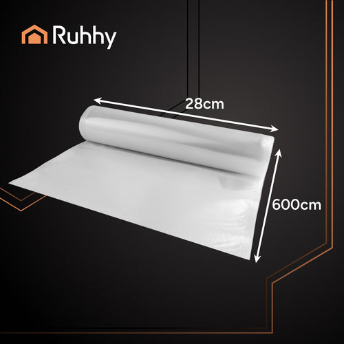 Vacuumfolie 28x600 cm til effektiv opbevaring af mad