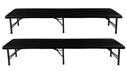 Foldbart Havebord 180 cm med 2 Bænke – Praktisk og Pladsbesparende