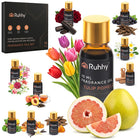 Duftoliesæt med 10 forskellige aromaer til diffuser og pejs