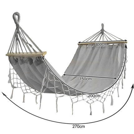 Hængekøje til haven 200x150cm med solidt design