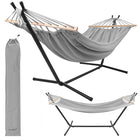 Dobbelthængekøje med stativ 200x150cm - belastning 250kg
