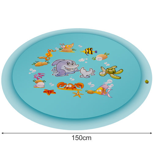 Børnesprinkler mat 150 cm med farverig vandleg