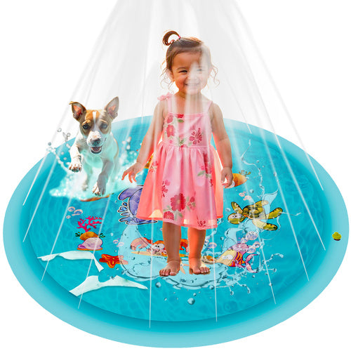 Børnesprinkler mat 150 cm med farverig vandleg