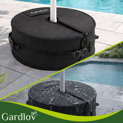 Fyldsand parasolstand i Oxford stof - 40kg kapacitet