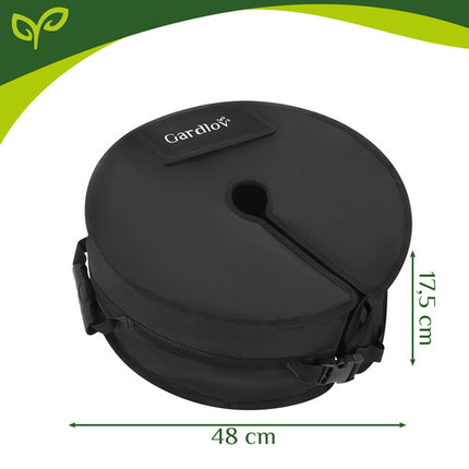 Fyldsand parasolstand i Oxford stof - 40kg kapacitet