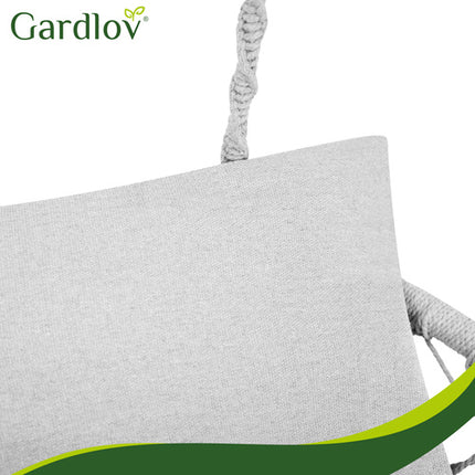 Dobbelt hyndesæt til fugleredes gynge - grå polyester