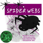 Glow-in-the-Dark Spindelvæv med 20 Spidser til Halloween