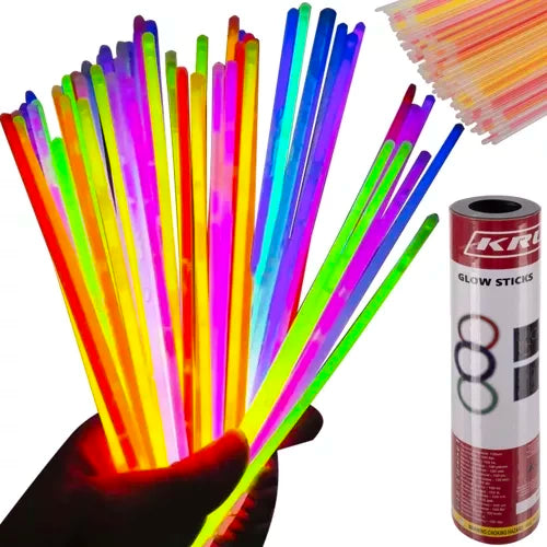 Fluorescerende Armbåndsæt - 100 Stk. + Forbindere til Festlige Anledninger