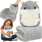 Kruzzel 3-i-1 hamsterpude med tæppe til børn