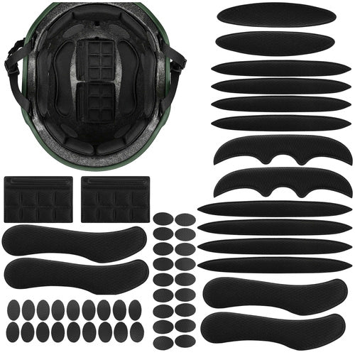 Hjelm-indlæg sæt 54 stk. - EVA skum med velcro til cykelhjelme