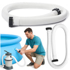 Slange til filterpumpe 38 mm - 150 cm til pool og klorrensning