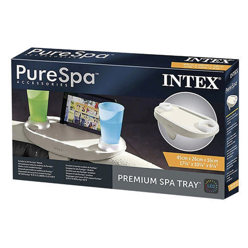 LED Spa-bakke med drikkeholdere og telefonholder til afslapning i spa