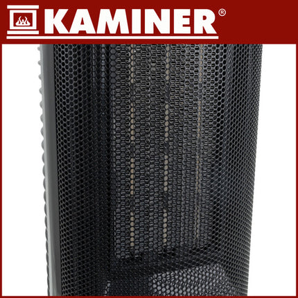 Kamin med flammeeffekt og fjernbetjening til hyggelige stunder