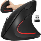Ergonomisk trådløs vertikal mus med 6 knapper