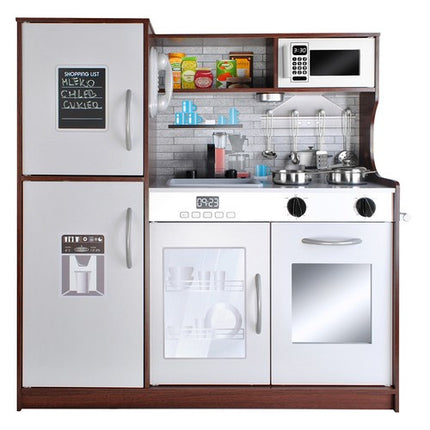 Wooden Kitchen XL med Lyd, Lys og Tilbehør – Fantastisk Leg for Børn