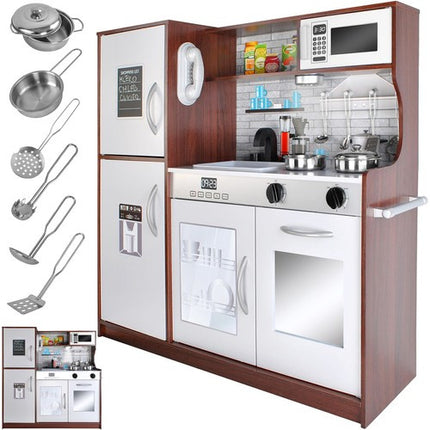 Wooden Kitchen XL med Lyd, Lys og Tilbehør – Fantastisk Leg for Børn