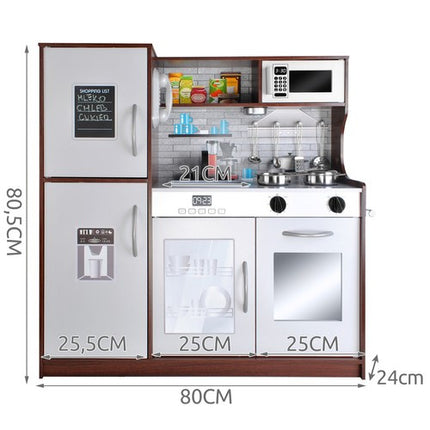 Wooden Kitchen XL med Lyd, Lys og Tilbehør – Fantastisk Leg for Børn