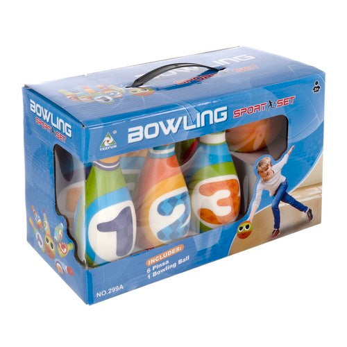 Bowling Sæt til Børn – Farverige Kegler og Bold til Sjov Leg