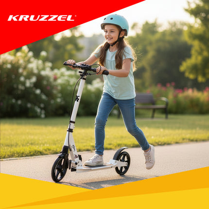 Sammenfoldelig scooter med 20cm hjul og skivebremse til børn og voksne