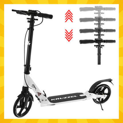 Sammenfoldelig scooter med 20cm hjul og skivebremse til børn og voksne