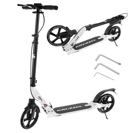 Sammenfoldelig scooter med 20cm hjul og skivebremse til børn og voksne