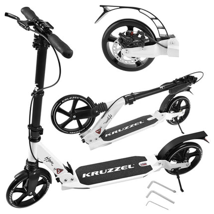 Sammenfoldelig scooter med 20cm hjul og skivebremse til børn og voksne