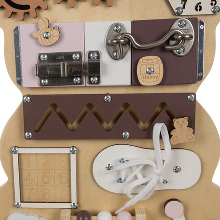 Bear Manipulation Board 14in1 – Læring og Leg for Børn