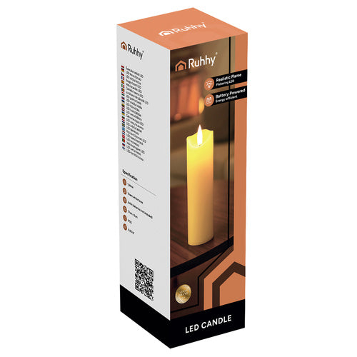LED lysindsats 17x5 cm med flakkende effekt